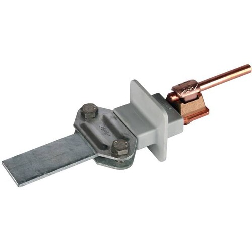 460147 DEHN Zweimetall-Trennklemme Cu-St/tZn m. KS-Verbinder f.6-10/Fl 16mm Produktbild Additional View 1 L