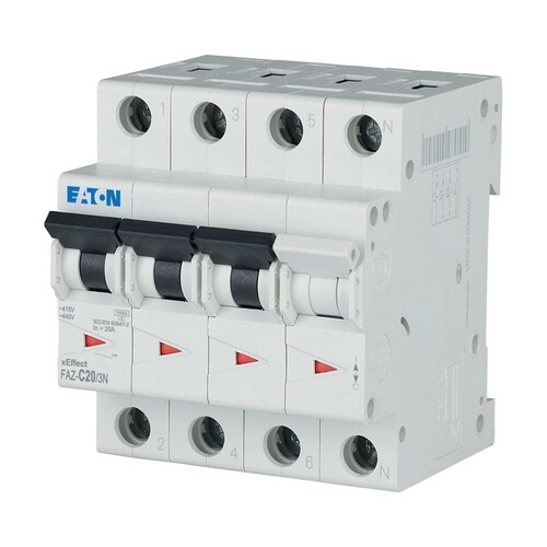 278976 Eaton FAZ-C20/3N Leitungsschutzschalter Produktbild Additional View 1 L