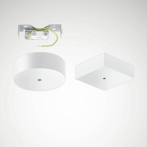 10019644 TRILUX ZAE/01 515 Deckenanschlussdose weiss eckig Produktbild Additional View 1 L