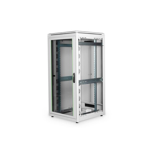 DN-19-32U-8/8-1 DIGITUS 19" Schrank 3 Glastür, H1600 x B800 x T800mm, RAL7035 Produktbild Additional View 1 L