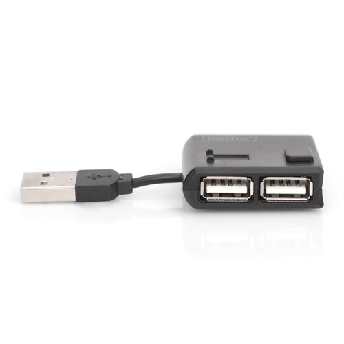 DA-70217 Digitus USB Hub  4PORT USB 2.0 Schwarz, Hot-Swap Produktbild Additional View 1 L