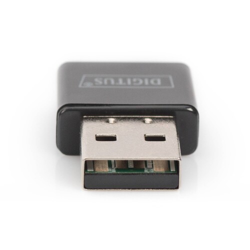 DN-70542 Digitus WLAN USB 2.0 Adapter 300N Realtek 8192 2T/2R, WPS Button Produktbild Additional View 1 L