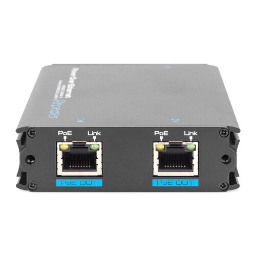 DN-95122 Digitus Fast Ethernet PoE+ Verstärker 1Eingang   2 Ausgänge Produktbild Additional View 1 L