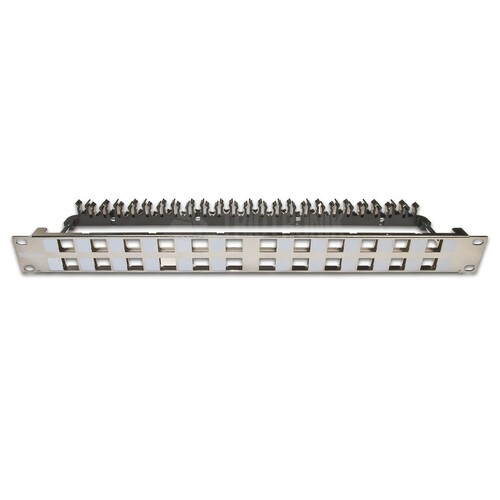 WKS PANEL 24 NICKEL Wirewin Wirewin High Quality 24 Port Leerpanel für Keys Produktbild Additional View 1 L