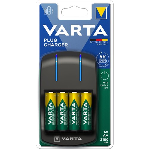 57647101451 VARTA Easy Plug Charger 4x AA 2100mAh Akku-Ladegerät Produktbild Additional View 1 L
