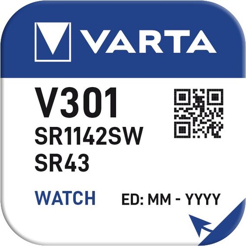 00301101111 VARTA WATCH V301 (1STK.-BL.) Knopfzellenbatterie 1,55V Produktbild Additional View 1 L