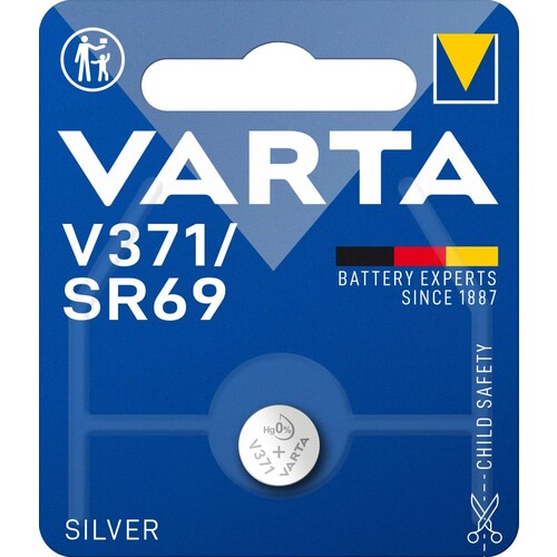 00371101401 VARTA ELECTRONICS V371/SR69 (1STK.-BL.) Knopfzellenbatterie 1,55V Produktbild Additional View 1 L