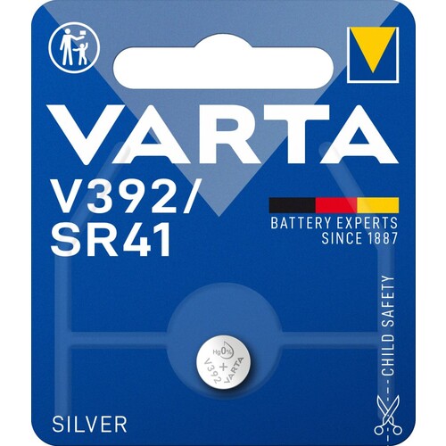 00392101401 VARTA ELECTRONICS V392/SR41 (1STK.-BL.) Knopfzellenbatterie 1,55V Produktbild Additional View 1 L