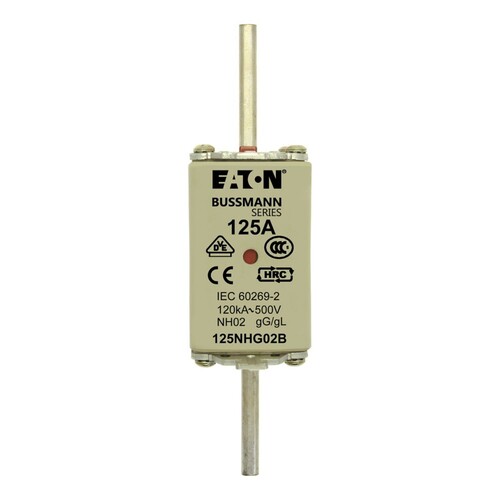 125NHG02B Eaton NH FUSE 125A 500V GL/GG SIZE 02 DUAL IN Produktbild Additional View 1 L