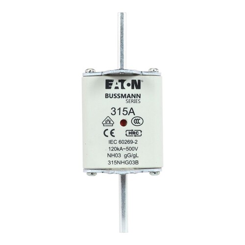 315NHG03B Eaton NH FUSE 315A 500V GL/GG SIZE 03 DUAL I Produktbild Additional View 1 L