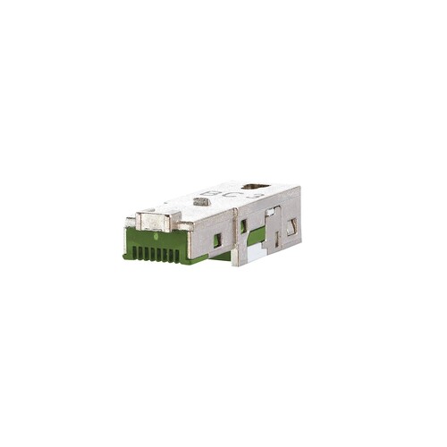 1401400810PI Metz Connect E-DAT Industry RJ45 Field plug Einsatz Cat.5 Class D P Produktbild Additional View 1 L