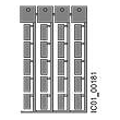 3RT2900-1SB20 Siemens Kennzeichnungsschilder 20x7mm Ti-grey Produktbild Additional View 1 S