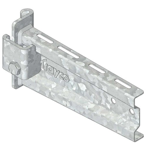 10314 Trayco WBI30 0400 DG Klemmausleger I Profil   Wall Bracket I-Profile Produktbild Additional View 1 L