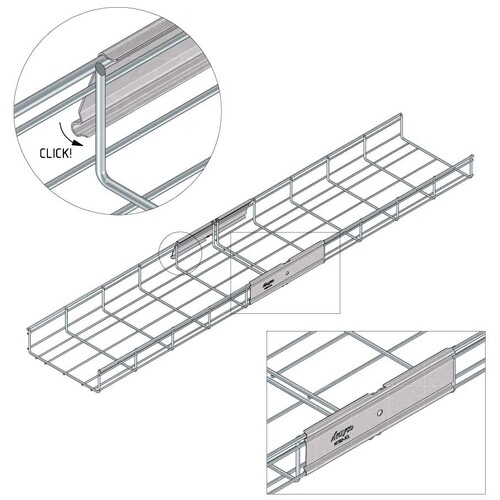 10361 Trayco MT60-400-3EG Gitterrinne 400mm Produktbild Additional View 1 L