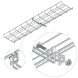 10350 Trayco MT J PG Gitterrinne Verbindungsklemme   Mesh Tray Joint Produktbild Additional View 1 S