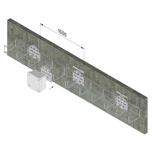 14419 Trayco MTL60-WB-PG Wandbügel Produktbild Additional View 1 L