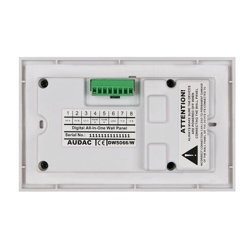 DW5066/B Audac Bedienfeld Wandeinbau All-In-One Wand Einbau Controller f. M2 Produktbild Additional View 1 L