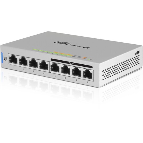 US-8-60W-5 Ubiquiti UniFi Switch, 8 Port, 60W, 5 Pack, Power Supply Included Produktbild Additional View 1 L