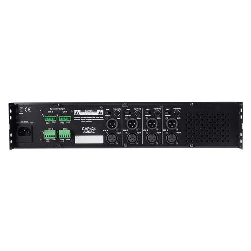 CAP424 Audac Digital-Endstufe 4x240W100V Leistungsverstärker Produktbild Additional View 1 L