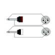 CAB708/1.5 Procab Kabel 2x XLR-Stecker 2x Klinkensstecker Mono 1m Produktbild Additional View 1 S