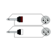CAB708/3 Procab Kabel 2x XLR-Stecker auf 2x Klinkestecker mono groß 3m Produktbild 1 S