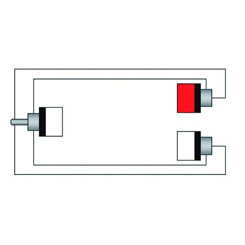 CAB727/0.25 Procab Cinchkabel 1xStecker auf 2x Cinchkupplung 0,25m Produktbild Additional View 1 L