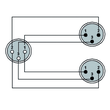 CAB735/1.5 Procab XLR-Kupplung auf 2 XLR Stecker 1,5m Produktbild 1 S