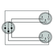 CAB736/1.5 Procab XLR-Steckler auf 2XLR Kupplung 1,5m Produktbild 1 S