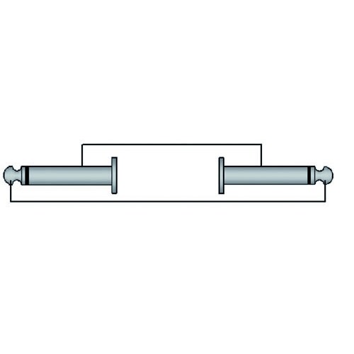 CLA603/5 Procab Kabel 2x6,3 Klinke St. Mono auf 6,3mm Klinke St. Mono gew. / 5m Produktbild Additional View 1 L