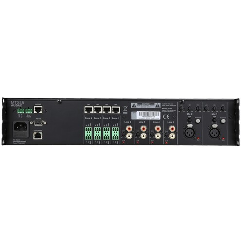 MTX48 Audac 4 Zonen Audio Matrix Produktbild Additional View 1 L