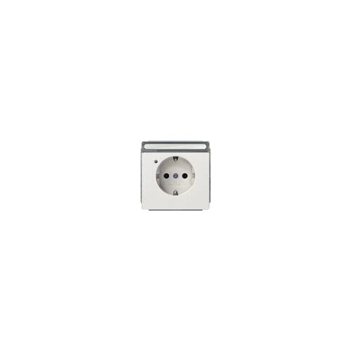 5UB1854-1 Siemens DELTA style SCHUKO- Steckdose mit Schriftf., Betriebsa. und Produktbild Additional View 1 L