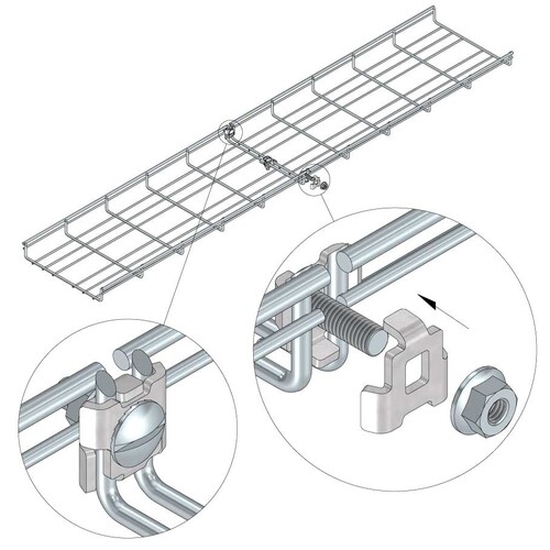 10355 Trayco MT35 200 3EG Gitterrinne   Mesh Tray Produktbild Additional View 1 L