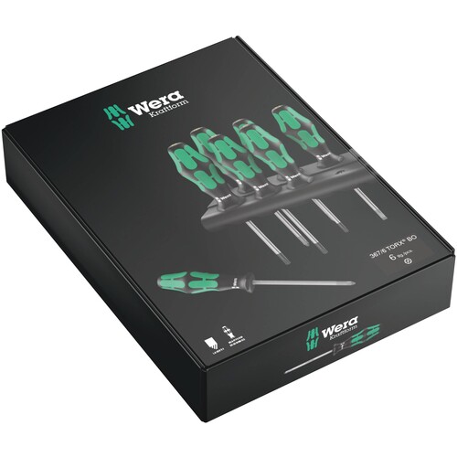 05138250001 Wera TORX® BO Schraubendrehersatz mit Bohrung, 6-tlg. Produktbild Additional View 1 L