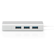 DA-70255 Digitus USB Hub  3x USB 3.0 Lan Typ C 3xUSB3.0, 1xRJ45, 10-1000Mbps Produktbild Additional View 1 S