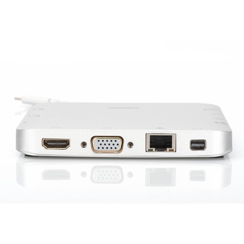 DA-70863 Digitus Docking Station, USB C MicroSD,SD/MMC,VGA,HDMI Produktbild Additional View 1 L