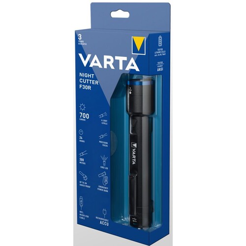 18901101111 Varta VARTA Night Cutter F30R Akku LED Taschenlampe Produktbild Default L