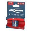 1515-0000 Ansmann RED Alkaline Batterie 9V Block E / 6LR61 1er Blister Produktbild Additional View 1 S