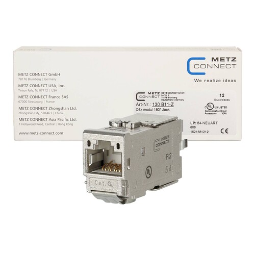 130B11-Z Metz Connect C6Amodul 180° Jack Produktbild Additional View 1 L