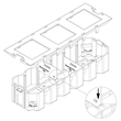 15653 Trayco FS-AC-HO-D-PA9011 Trennsteg f. GerÃ€tebecher Produktbild Additional View 1 S