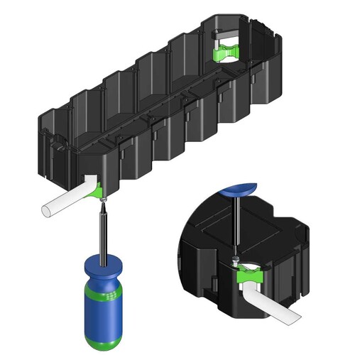 15704 Trayco FS-AC-CSRSET-PA6018 Kabelzugentlastung für Gerätebecher Produktbild Additional View 1 L