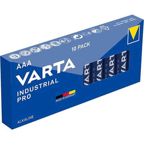 04003211111 Varta Industrial Pro 4003 AAA/LR03 Micro Batterie (VPE 10 Stk.) Produktbild Additional View 1 L