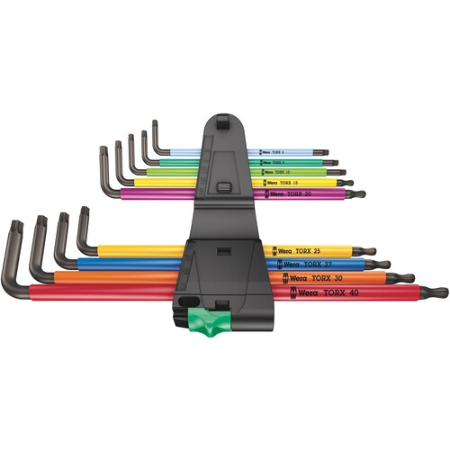 05024480001 Wera 9 TORX® Winkelschlüssel, Multicolour, lange Aus Produktbild Additional View 1 L