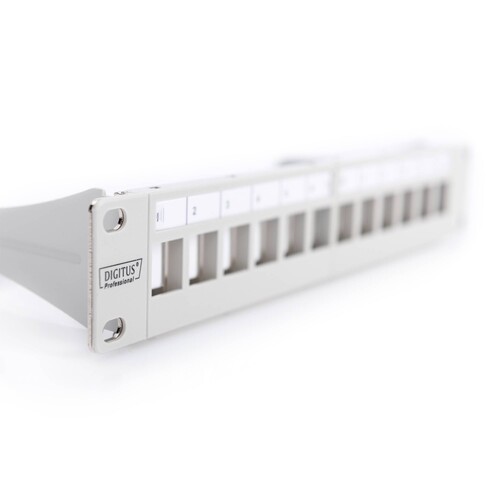 DN-91419 Digitus 10Zoll Patchpanel 12-port modular Produktbild Additional View 1 L