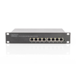 DN-95317 Digitus 10 Zoll 8 Port Gigabit Ethernet PoE switch Produktbild Additional View 1 S