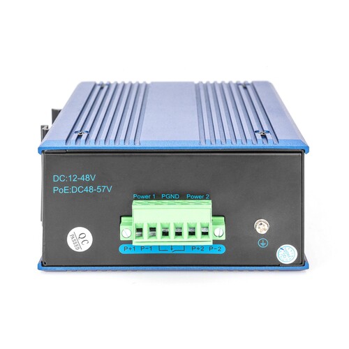 DN-650106 Digitus Industrieller 8 Port Fast Ethernet Switch Produktbild Additional View 1 L