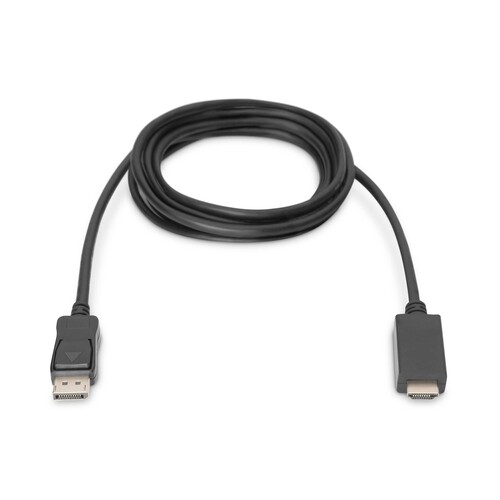 AK-340303-030-S Digitus 1.2 DisplayPort- Kabel DP-Stecker/HDMI-Stecker 3m bis 4K Produktbild Additional View 1 L