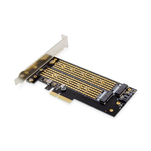 DS-33172 Digitus M.2 NGFF/NVMe SSD PCIexpress Add On card supports B, M an Produktbild Additional View 1 L