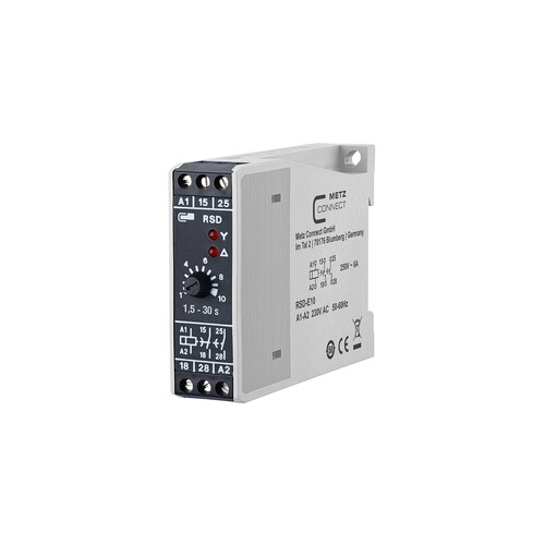 11016005270417 Metz Connect RSD E10, 230 V AC, 1,5 30 s (Elektronische Zeitrelai Produktbild Additional View 1 L