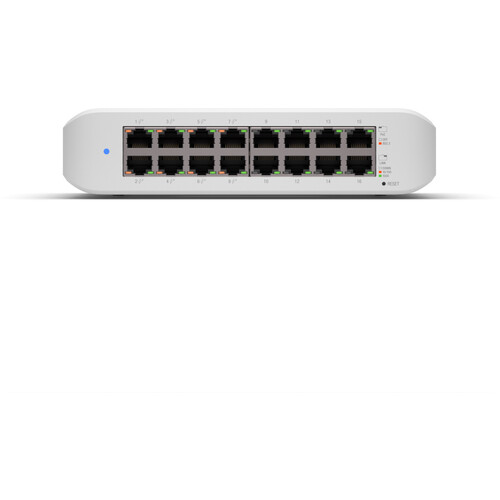 USW-LITE-16-POE Ubiquiti UniFi USW Lite PoE 802.3af/at 16-Port Gigabit Switch L2 Produktbild Additional View 1 L