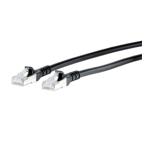 1308450500-E Metz Connect Patchkabel Cat.6A AWG 26 0,5 m schwarz Produktbild Additional View 1 L